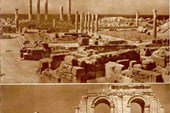 Развалины сооружений эпохи римского владычества в Триполитании.